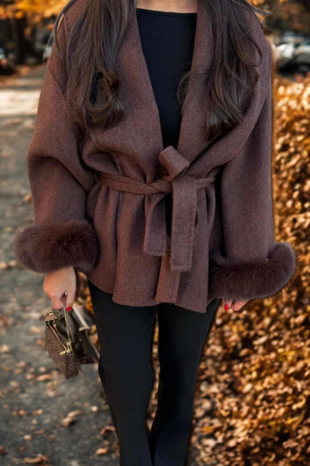 MAISON LUMIÈRE | MANTEAU FOURRURE MANCHE