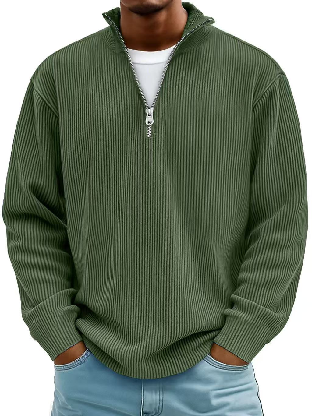 MAISON LUMIÈRE | Pull Col Zippé Côtelé Marc