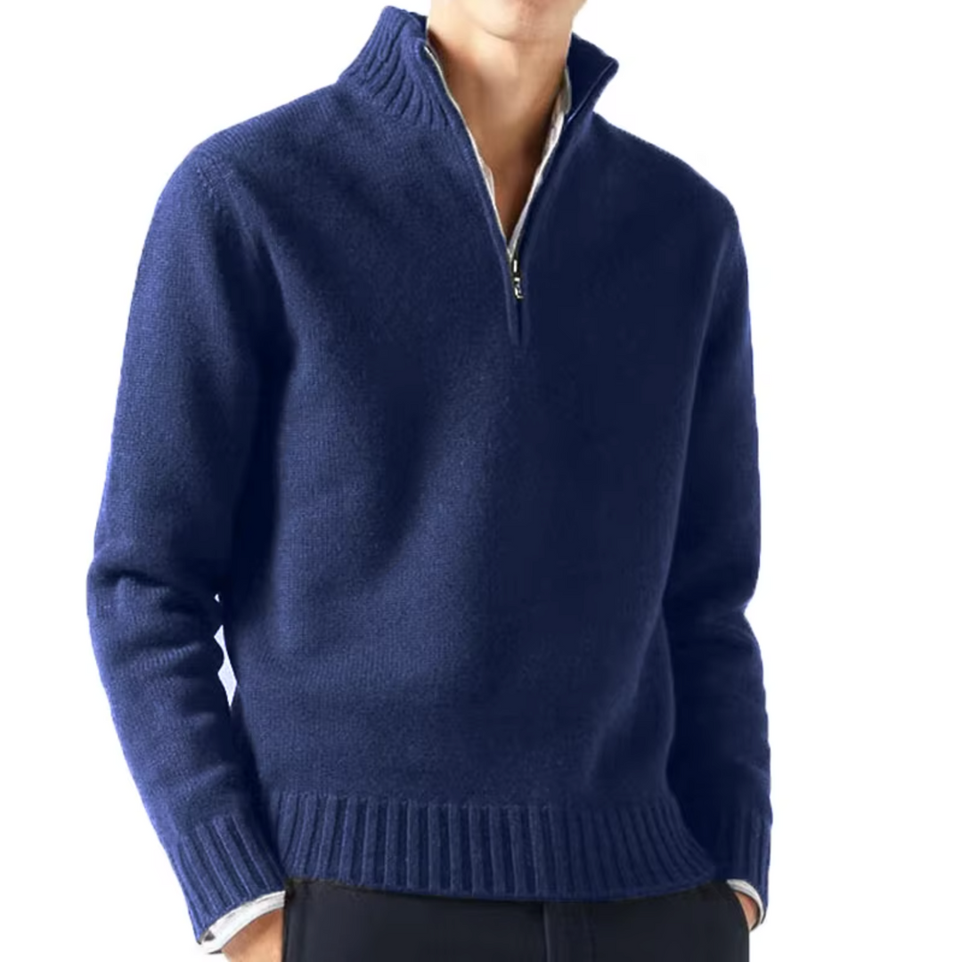 MAISON LUMIÈRE | DOLCEVITA EN LAINE AVEC ZIP POUR HOMME