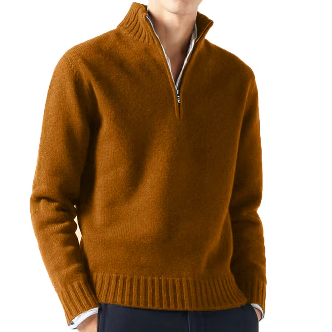 MAISON LUMIÈRE | DOLCEVITA EN LAINE AVEC ZIP POUR HOMME