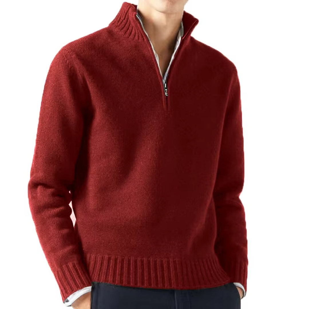 MAISON LUMIÈRE | DOLCEVITA EN LAINE AVEC ZIP POUR HOMME