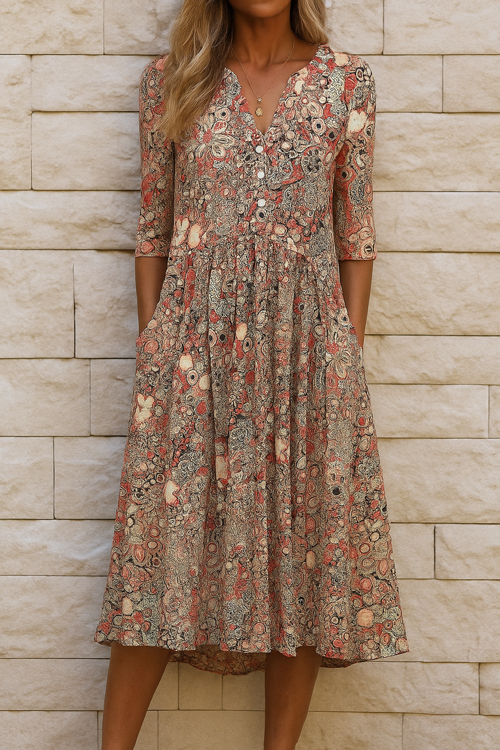 Constance | Robe à encolure en V