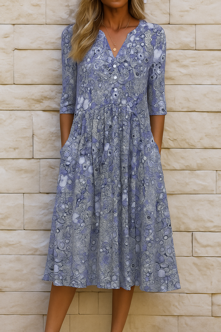 Constance | Robe à encolure en V