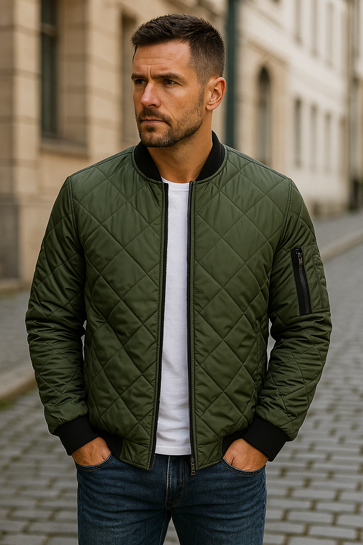 Cazel | Veste en coton à motif losange