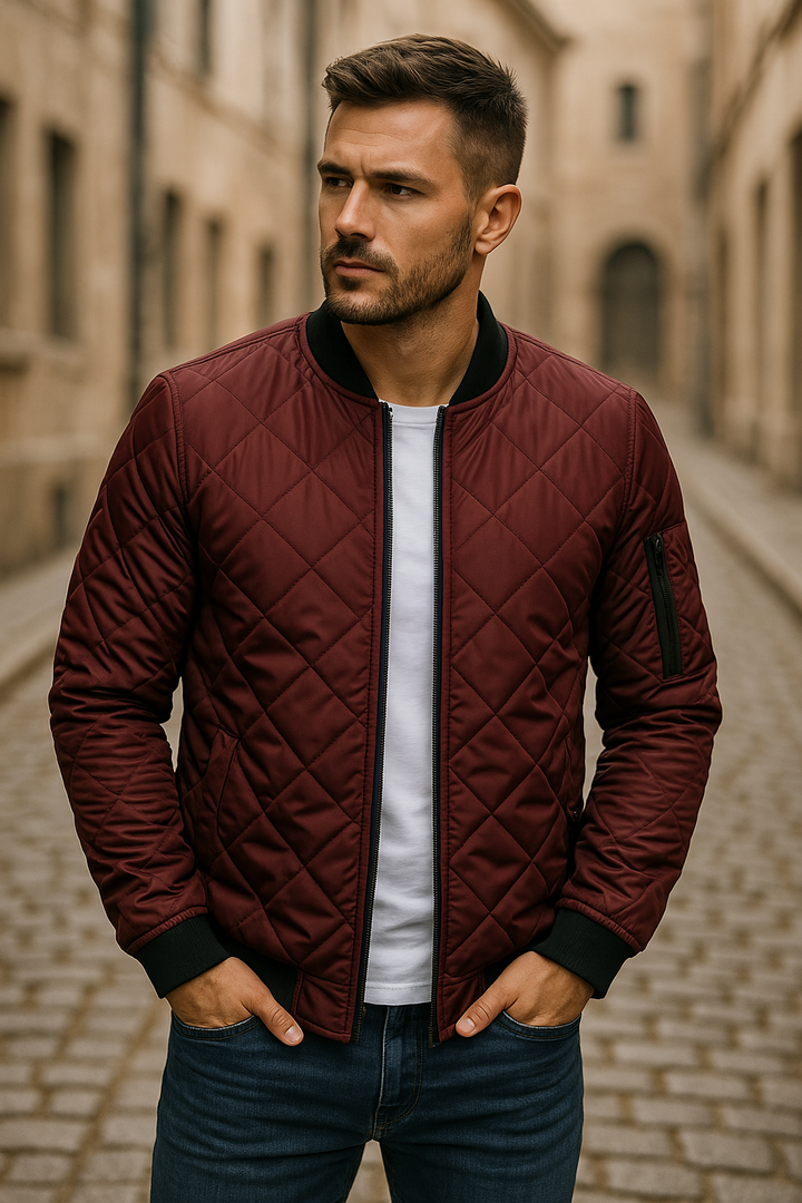 Cazel | Veste en coton à motif losange
