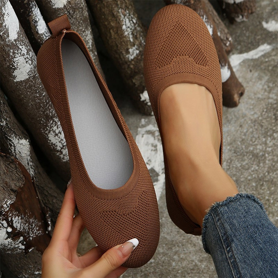 MAISON LUMIÈRE | Ballerines Souples en Maille Brigitte