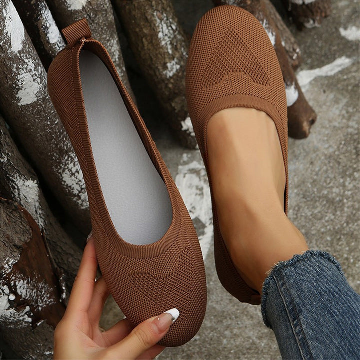 MAISON LUMIÈRE | Ballerines Souples en Maille Brigitte
