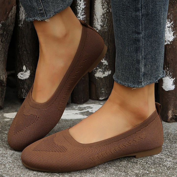 MAISON LUMIÈRE | Ballerines Souples en Maille Brigitte