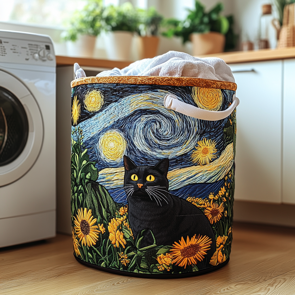 Chat Malicieux | Panier de Rangement Matelassé