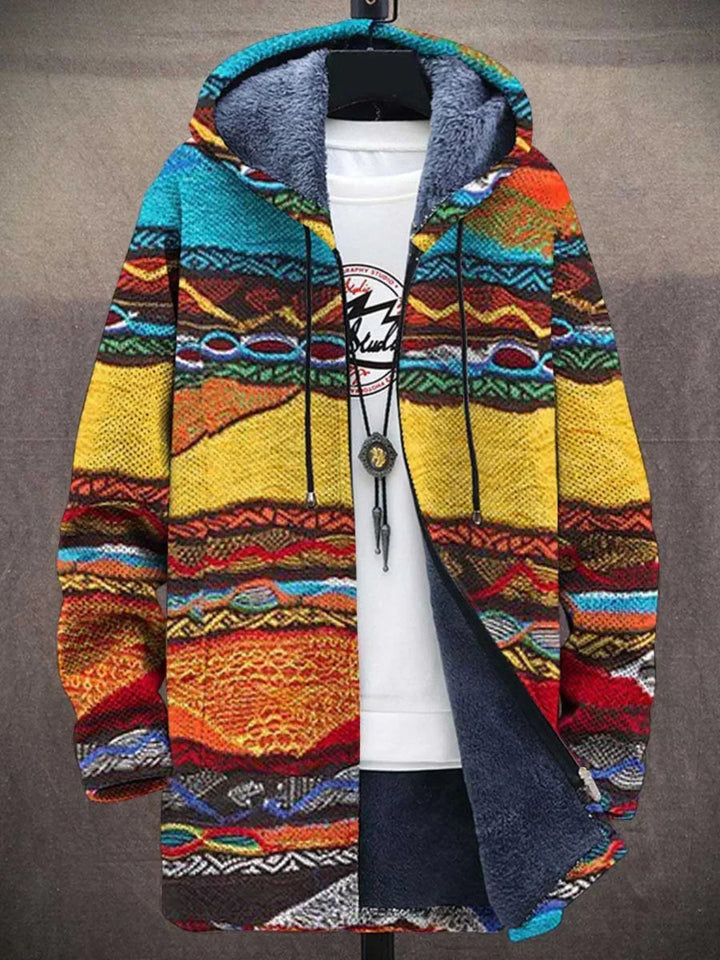 Cynthia | Cardigan artistique à capuche