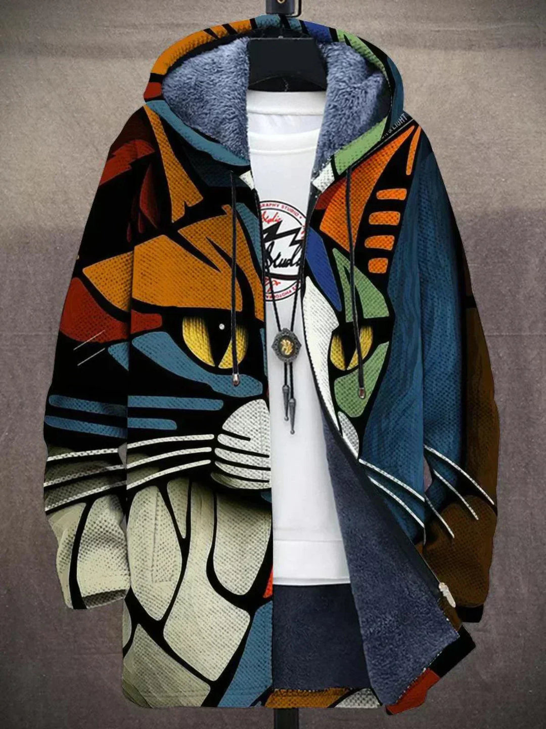 Cynthia | Cardigan artistique à capuche