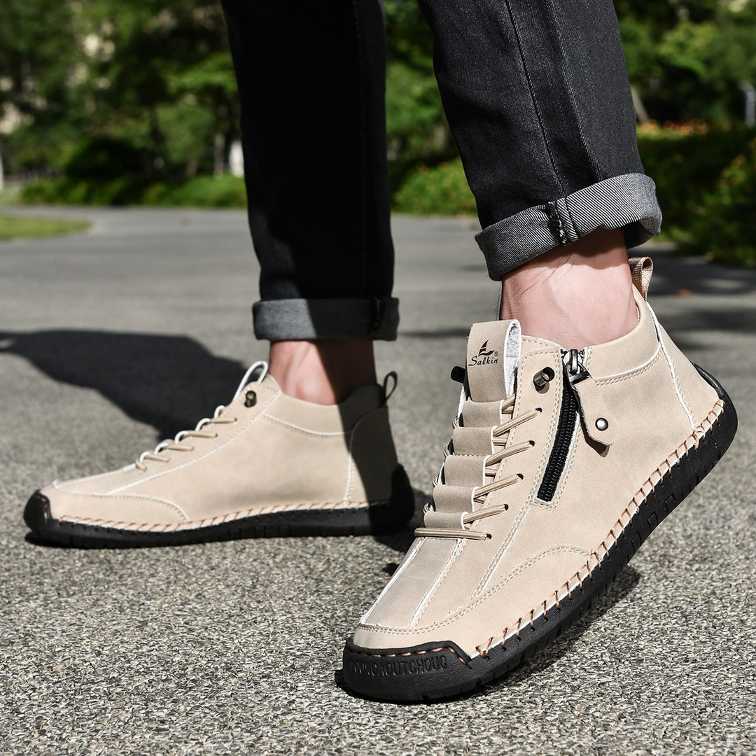 MAISON LUMIÈRE | CHAUSSURES EN NABUK AVEC ZIP POUR HOMME