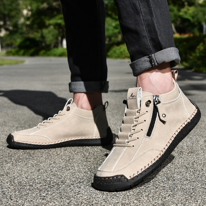 MAISON LUMIÈRE | CHAUSSURES EN NABUK AVEC ZIP POUR HOMME