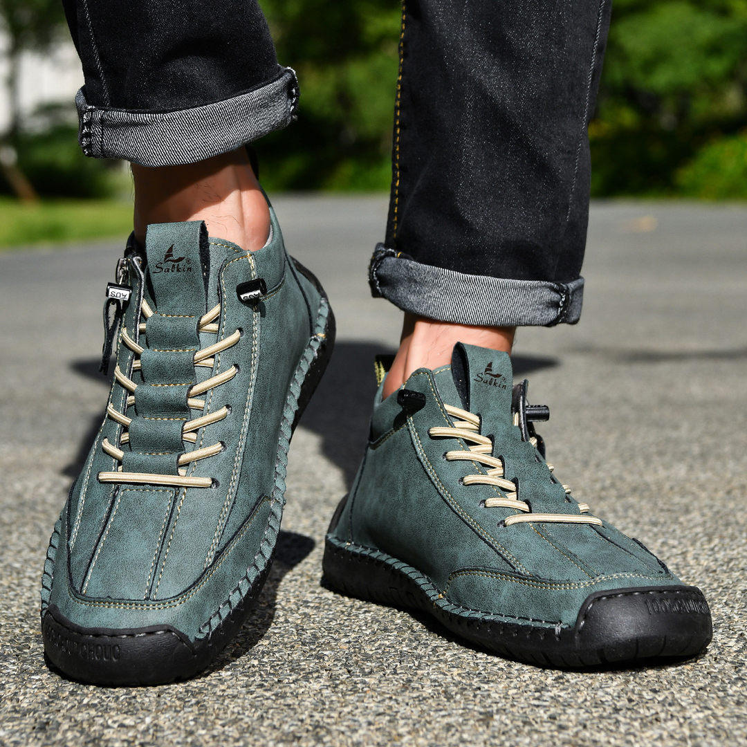 MAISON LUMIÈRE | CHAUSSURES EN NABUK AVEC ZIP POUR HOMME