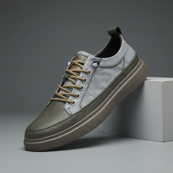 MAISON LUMIÈRE | BASKETS EN CUIR POUR HOMME