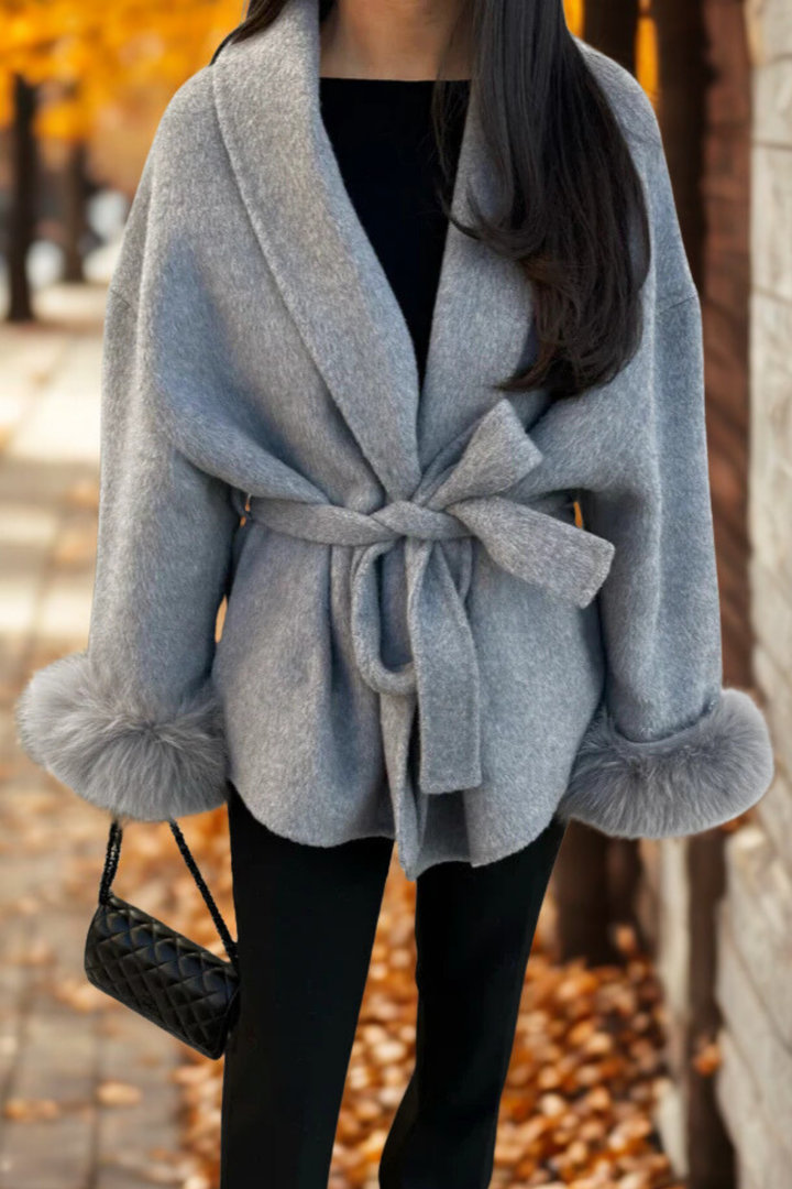 MAISON LUMIÈRE | MANTEAU FOURRURE MANCHE