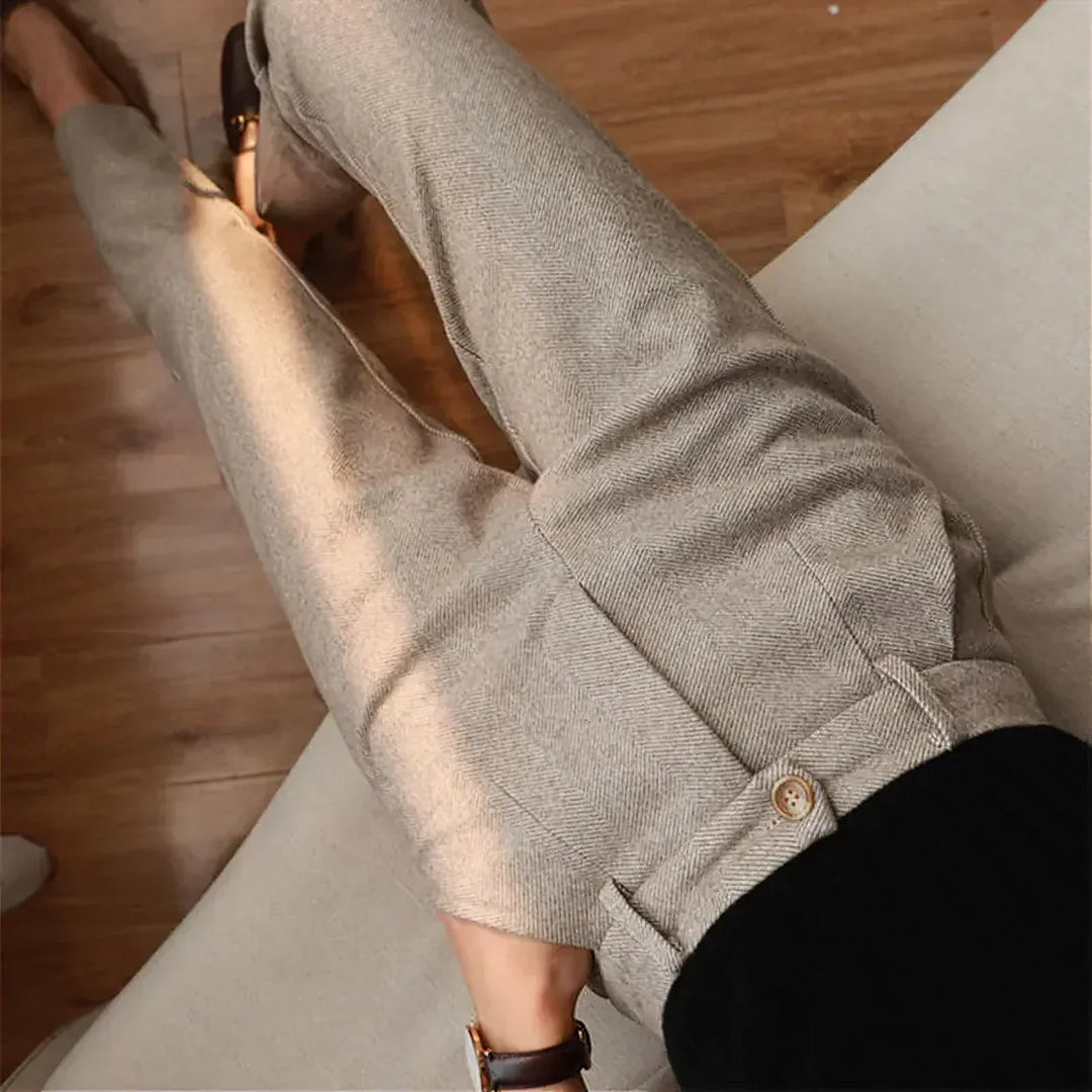 MAISON LUMIÈRE | PANTALONS ÉLÉGANTS EN PURE LAINE SUR MESURE