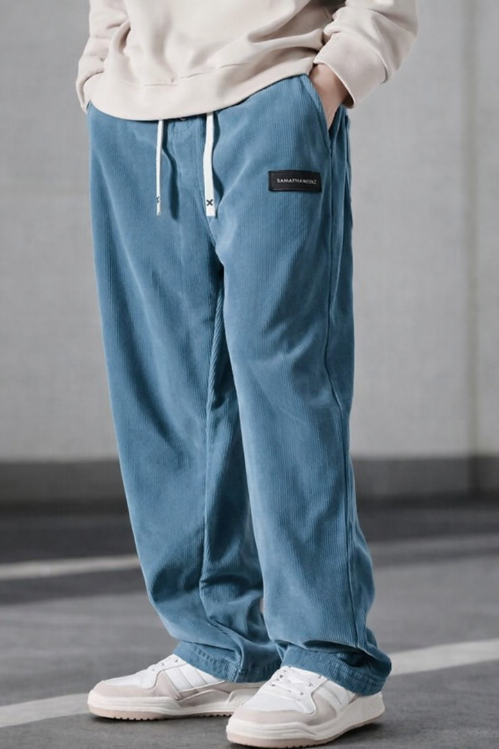 MAISON LUMIÈRE | PANTALON ÉLÉGANT EN VELOURS CÔTELÉ