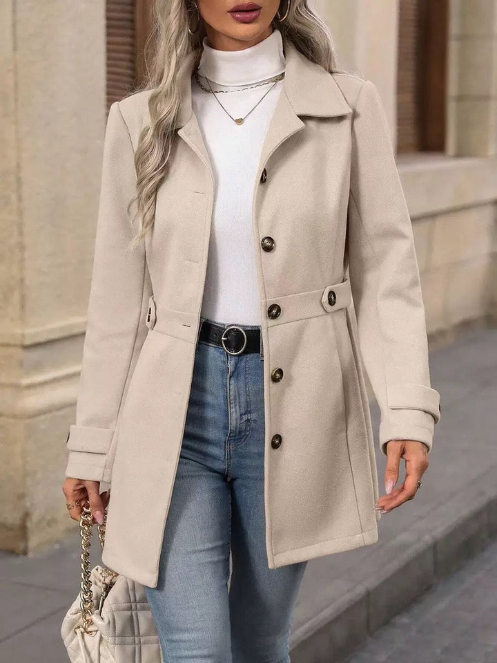 MAISON LUMIÈRE | Manteau Ceinturé Élégant Christine