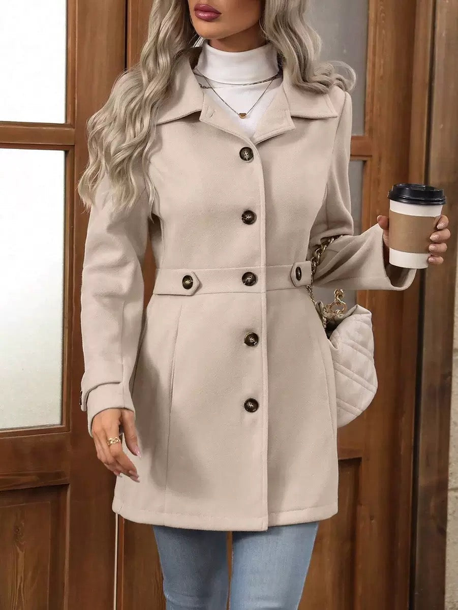 MAISON LUMIÈRE | Manteau Ceinturé Élégant Christine