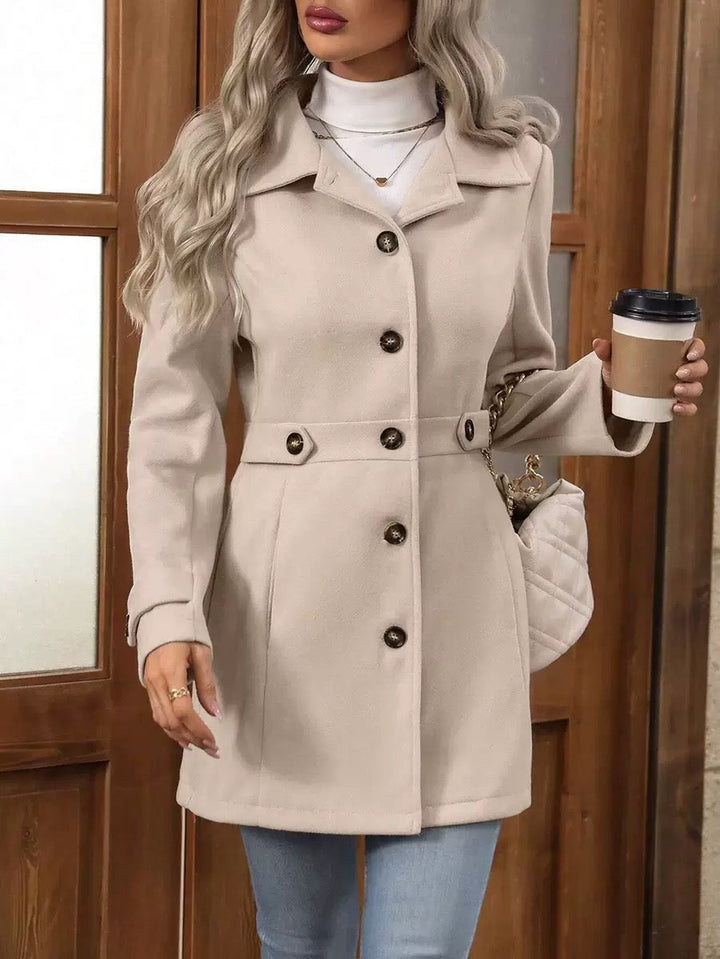 MAISON LUMIÈRE | Manteau Ceinturé Élégant Christine