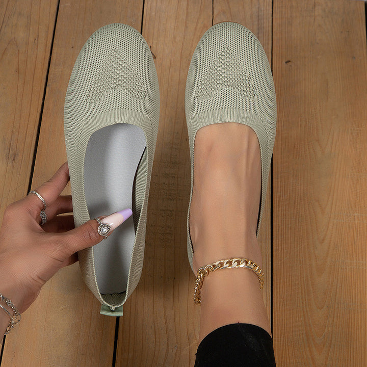 MAISON LUMIÈRE | Ballerines Souples en Maille Brigitte