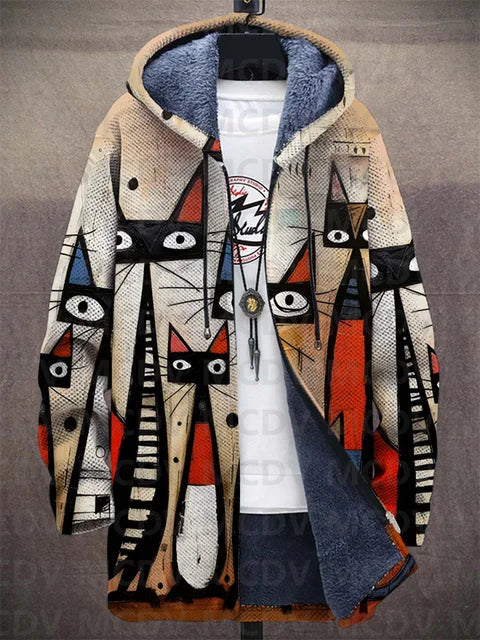 Preston | Veste à capuche avec imprimé artistique