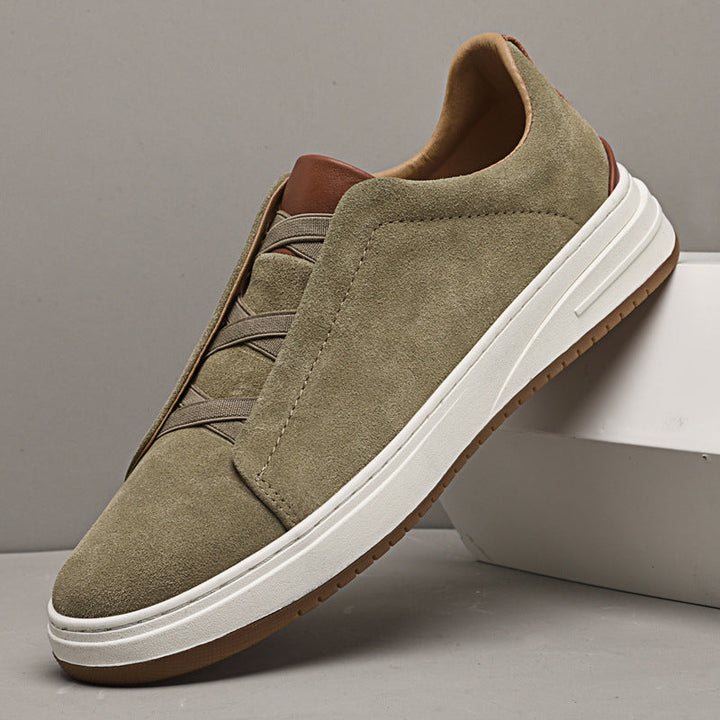 MAISON LUMIÈRE | CHAUSSURES SANS LACETS EN DAIM POUR HOMME