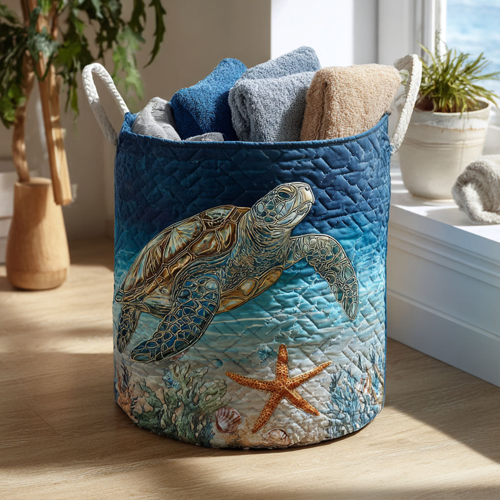 Tortue Matelassée | Panier de Rangement Matelassé