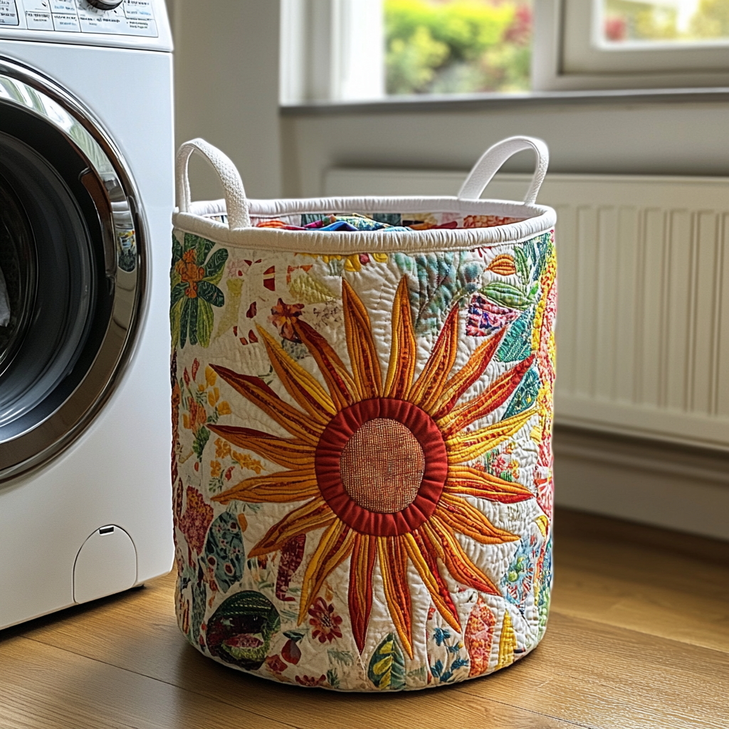 Panier Ensoleillé | Panier de Rangement Matelassé