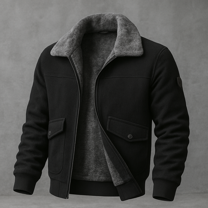 MAISON LUMIÈRE | VESTE POUR HOMME AVEC FAUSSE FOURRURE