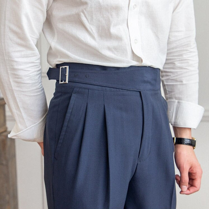 MAISON LUMIÈRE | Pantalon fluide taille haute élégant