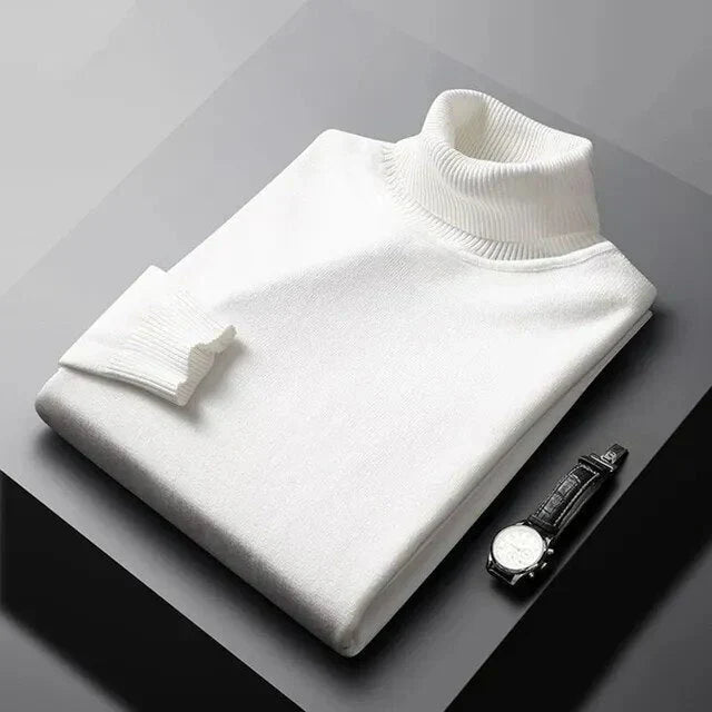 MAISON LUMIÈRE | PULL EN MAILLE À COL ROULÉ POUR HOMME