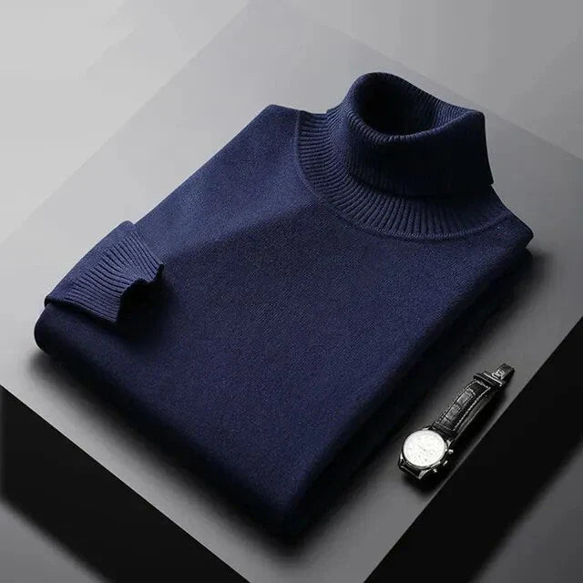 MAISON LUMIÈRE | PULL EN MAILLE À COL ROULÉ POUR HOMME