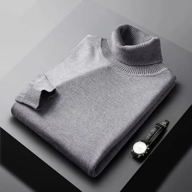 MAISON LUMIÈRE | PULL EN MAILLE À COL ROULÉ POUR HOMME