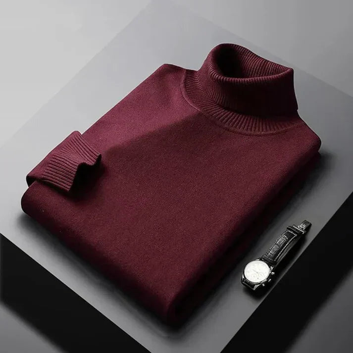 MAISON LUMIÈRE | PULL EN MAILLE À COL ROULÉ POUR HOMME