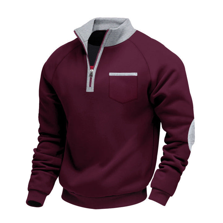 MAISON LUMIÈRE | PULL EN POLAIRE AVEC MOITIÉ ZIP POUR HOMME