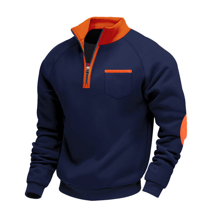 MAISON LUMIÈRE | PULL EN POLAIRE AVEC MOITIÉ ZIP POUR HOMME
