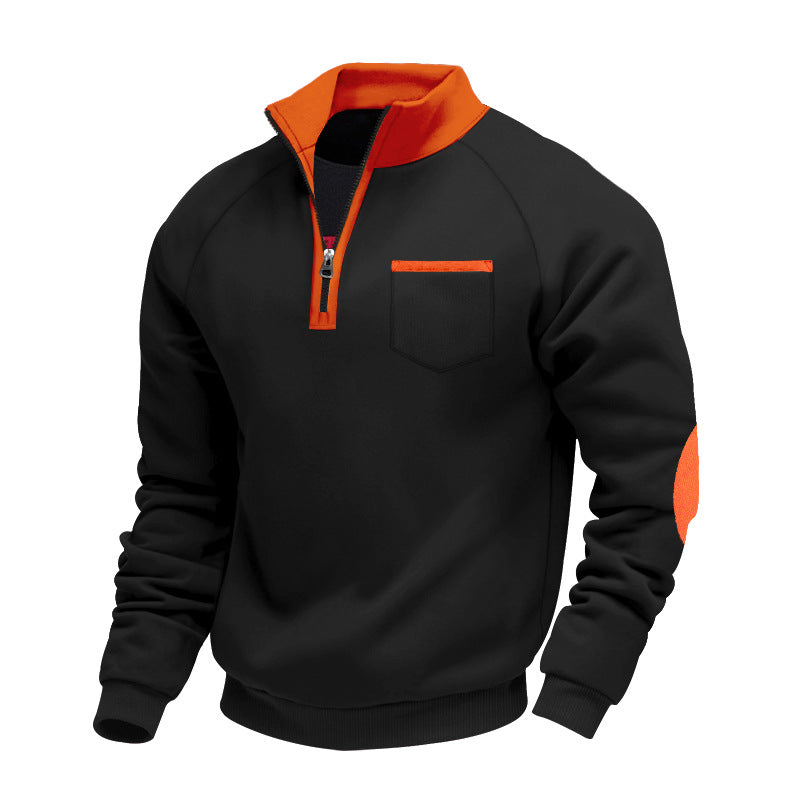 MAISON LUMIÈRE | PULL EN POLAIRE AVEC MOITIÉ ZIP POUR HOMME