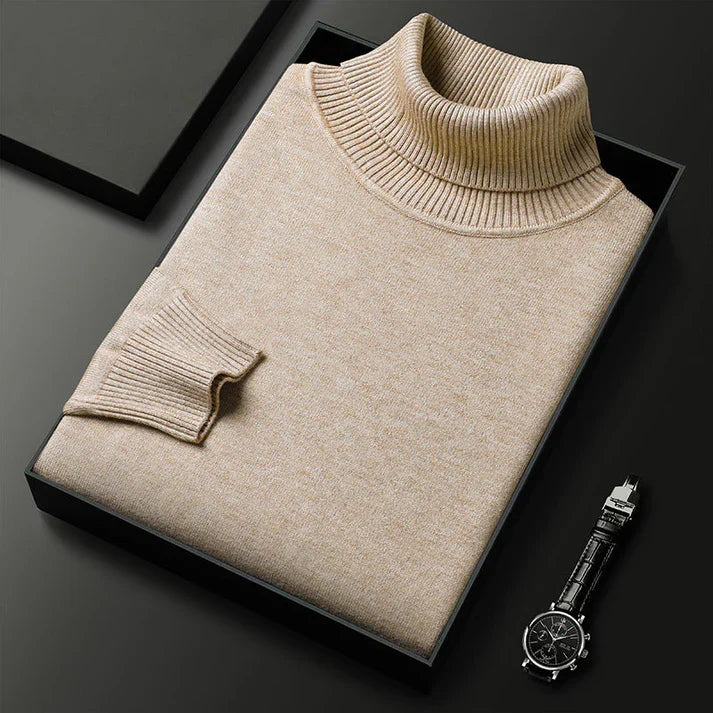MAISON LUMIÈRE | PULL EN MAILLE À COL ROULÉ POUR HOMME
