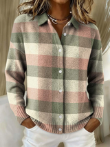 MAISON LUMIÈRE | Cardigan Carreaux Pastel Nicole