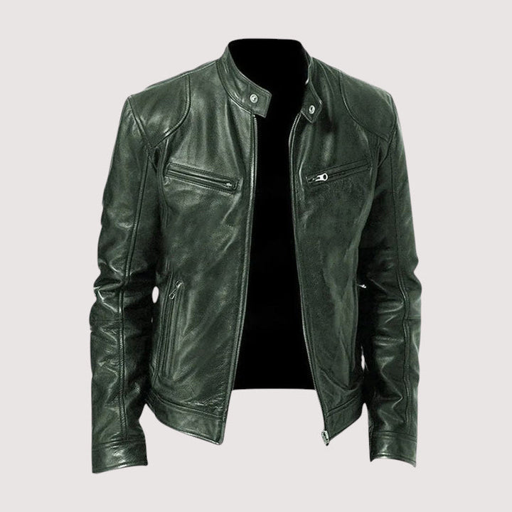 MAISON LUMIÈRE | VESTE EN CUIR HAUT DE GAMME ÉLÉGANTE POUR HOMME
