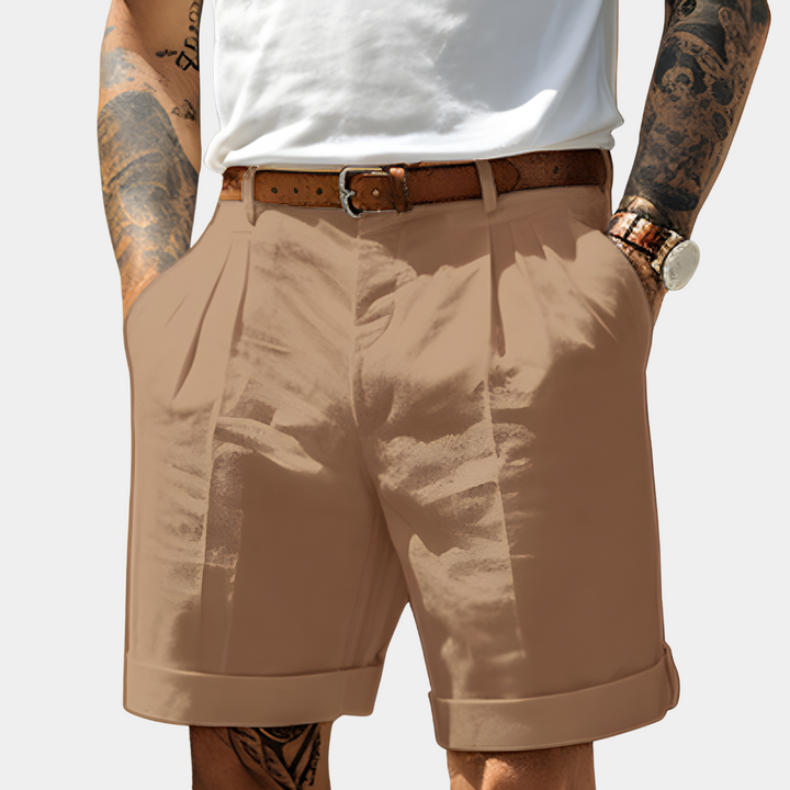 MAISON LUMIÈRE | BERMUDAS ÉLÉGANTS EN COTON RESPIRANT