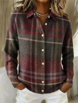 MAISON LUMIÈRE | Cardigan Maille Carreaux Classiques Monique