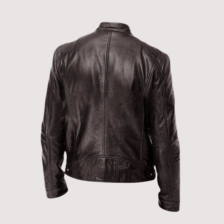 MAISON LUMIÈRE | VESTE EN CUIR HAUT DE GAMME ÉLÉGANTE POUR HOMME
