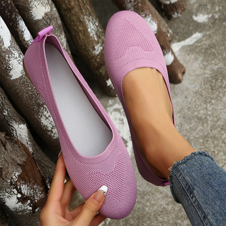 MAISON LUMIÈRE | Ballerines Souples en Maille Brigitte