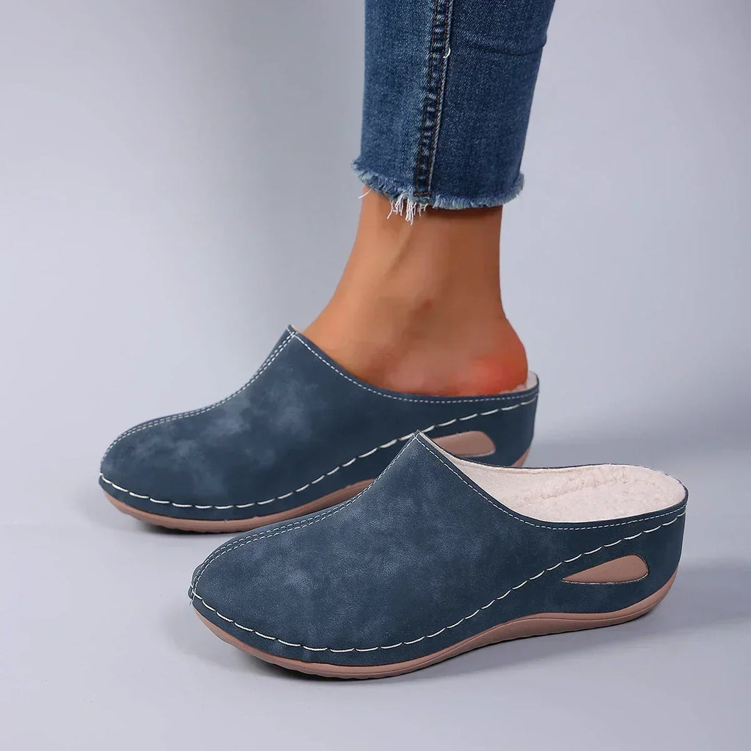 Élise™ | Pantoufles orthopédiques chaudes confort quotidien