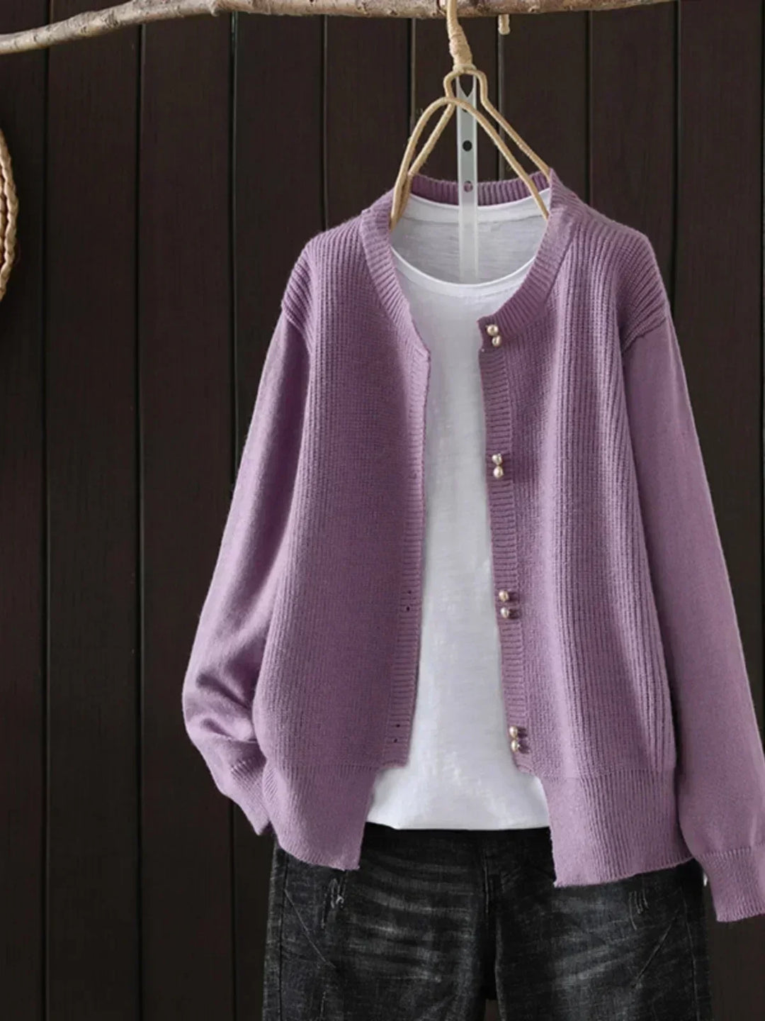 MAISON LUMIÈRE | Cardigan Boutons Nacrés Véronique