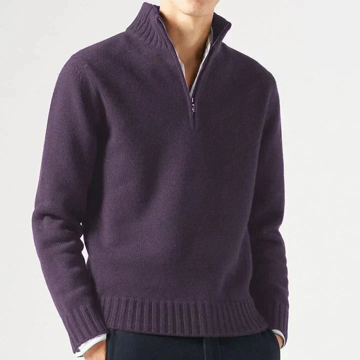 MAISON LUMIÈRE | DOLCEVITA EN LAINE AVEC ZIP POUR HOMME