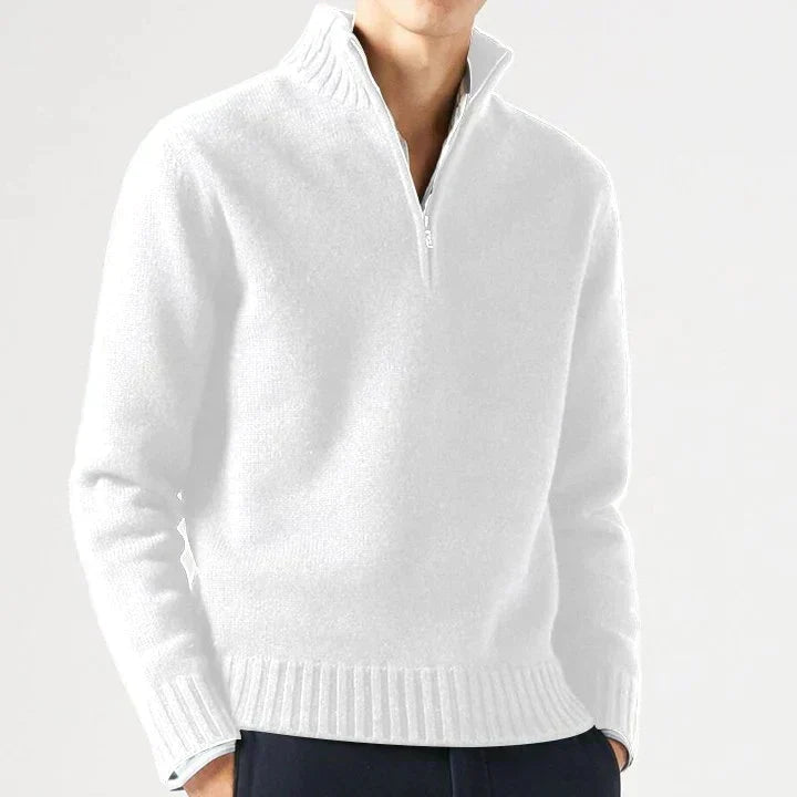 MAISON LUMIÈRE | DOLCEVITA EN LAINE AVEC ZIP POUR HOMME
